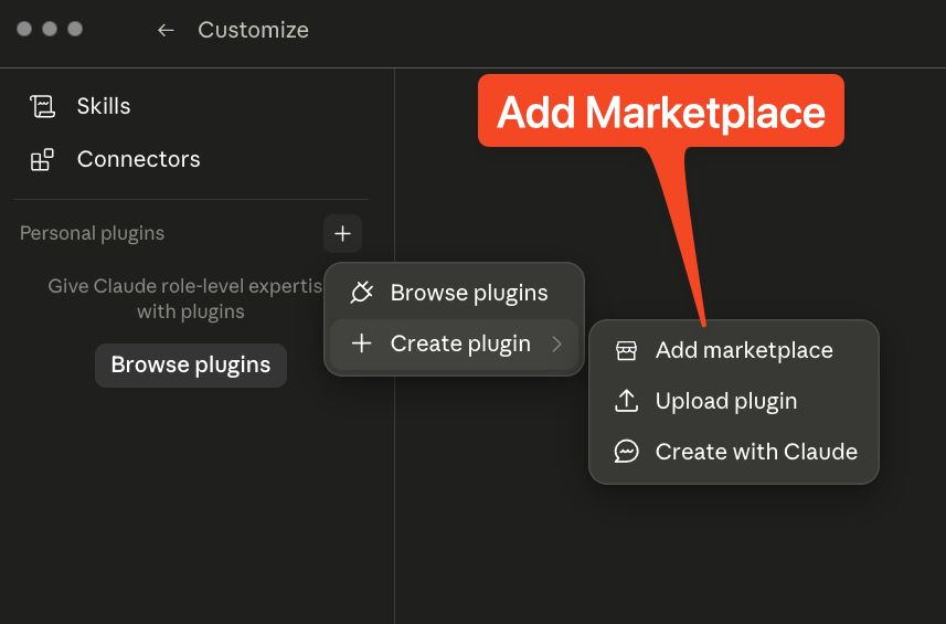 Add Marketplace