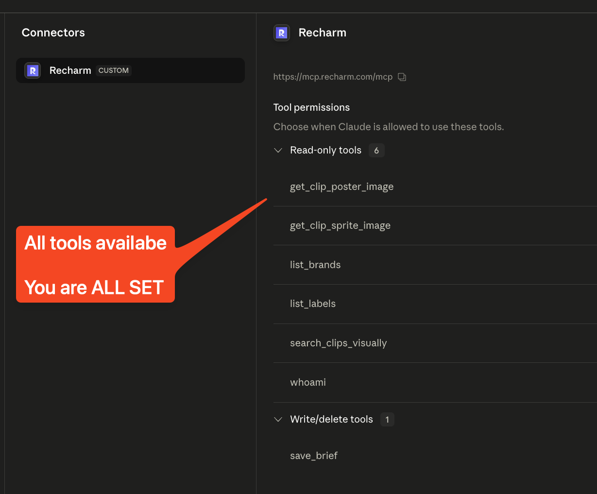All tools available — you are all set